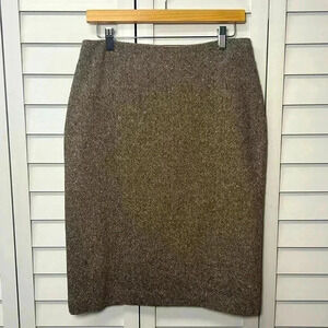 Evan Picone Wool Blend Lined Pencil Skirt Size 8